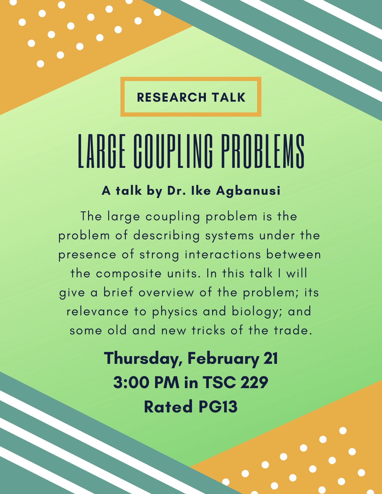 Feb 21 - Large Coupling Problems
